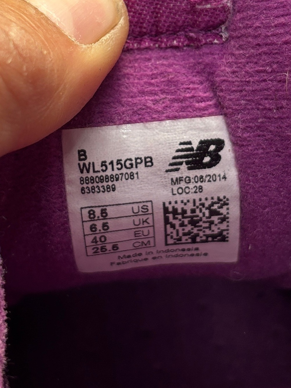 New Balance 515 Purple Orange Sneakers Women's Size 8.5 Retro Casual Running Sho - Picture 4 of 14